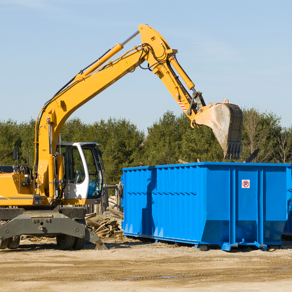 how many times can i have a residential dumpster rental emptied in Blomkest MN